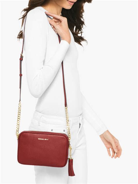 michael kors small leather camera bag|michael kors snapshot bag.